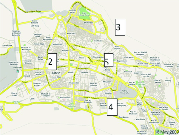 Descriptive Map of Sampling Areas