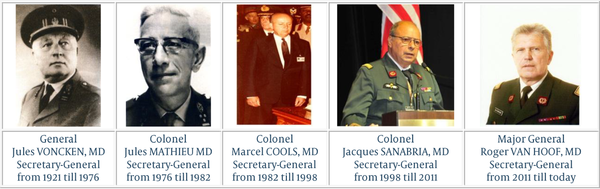 The Secretaries-General of International Committee on Military Medicine, Adopted From the International Committee on Military Medicine Website