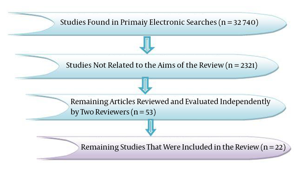 Flow Chart of Studies Assessed and Selected to be Included in the Review