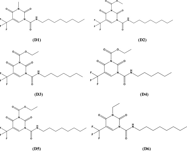 Structures of designed compounds with potentially improved biological activity