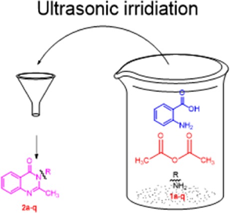 The synthesis of ouinazolione compounds by ultrasonic irridiation