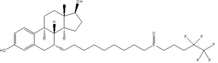 Chemical structure of the fulvestrant