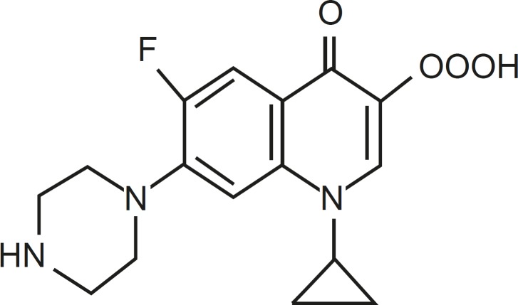 Structure of ciprofloxacin