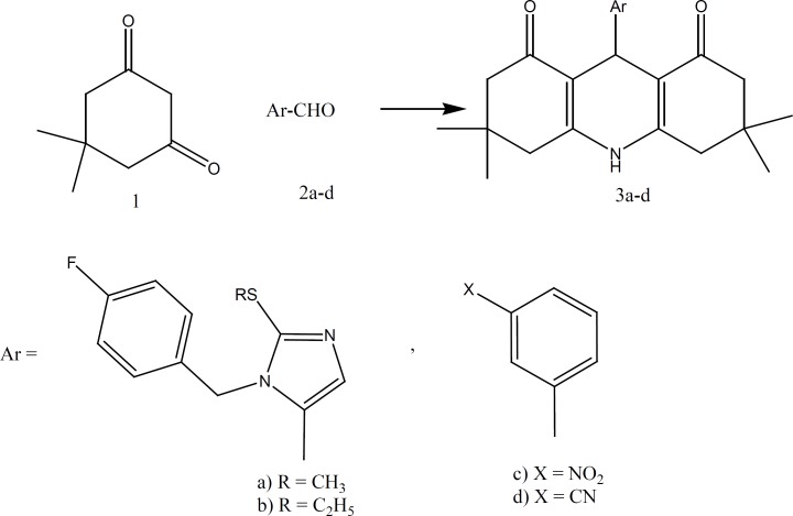 Synthesis of compounds 3a-d