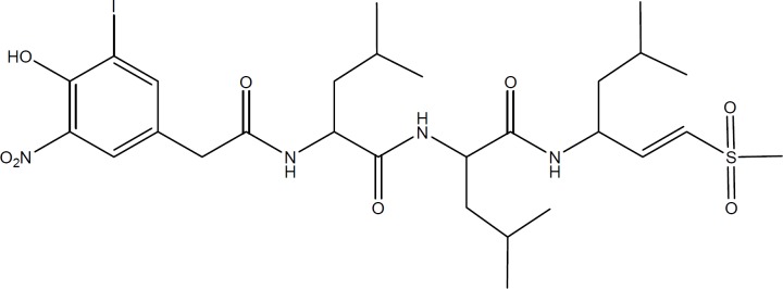 Chemical structure of NIP-Leu3-Vinyl sulfone as a representative of vinyl sulfones