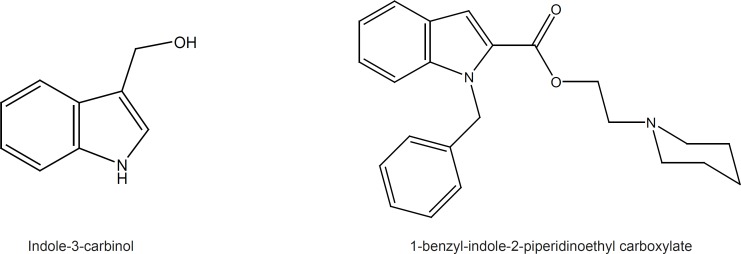 Two biologically effective indole structures
