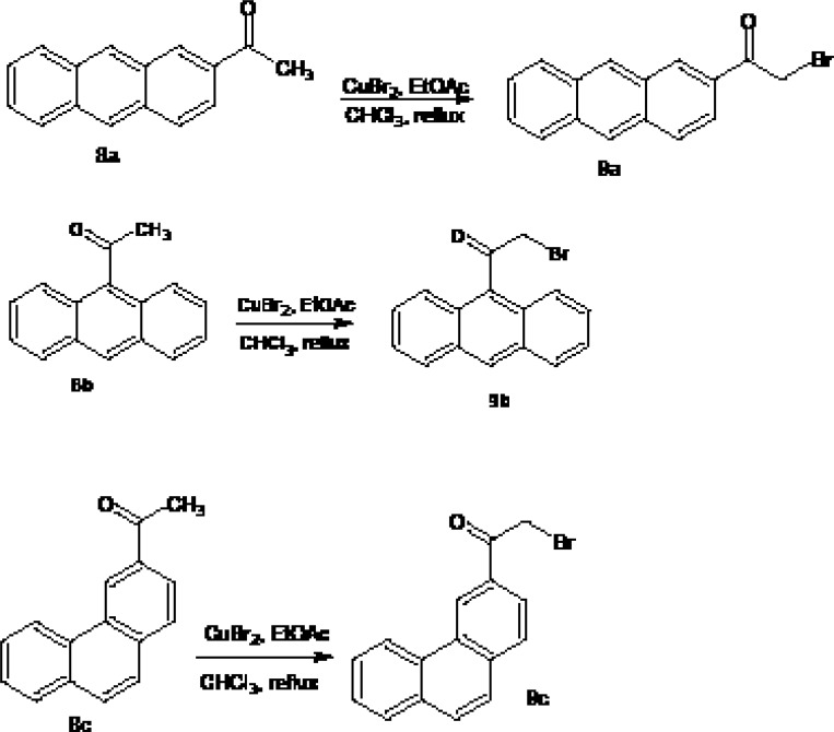 Synthesis of the intermediate compounds 9a-c