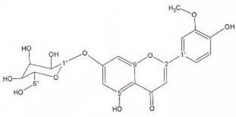 chrysoeriol 7-O- β-D-glucopyranoside.
