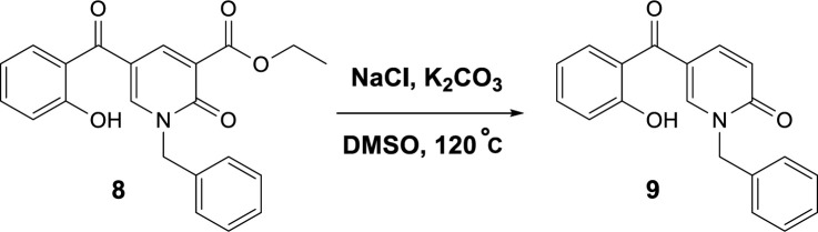 Control reaction to confirm Krapcho mechanism