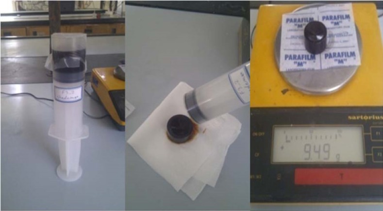 Demonstration of the water absorption content method according to Noda et al.