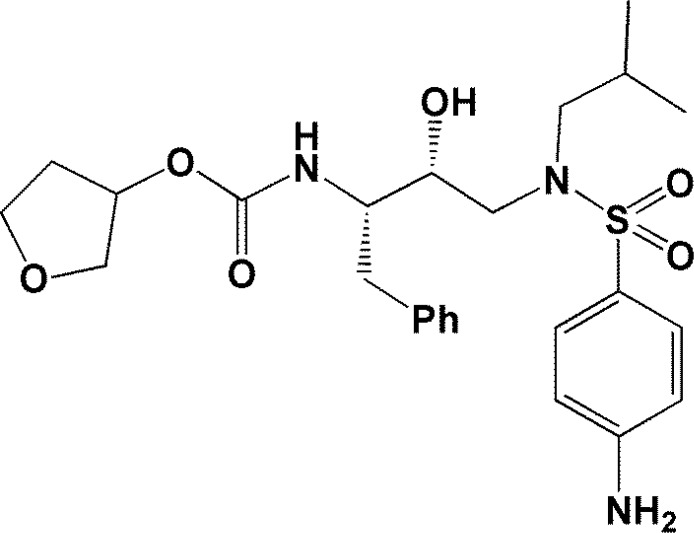 Chemical structure of Amprenavir