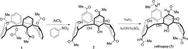 Synthetic route of calixapap