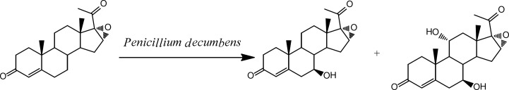 Biotransformation of 6α, 17α-epoxyprogesteroneby P.decumbens