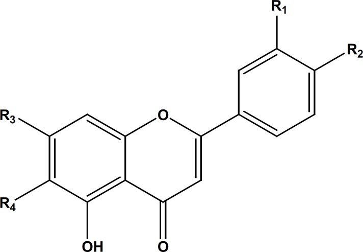 The structures of the isolated flavonoids from Salvia macrosiphon. 