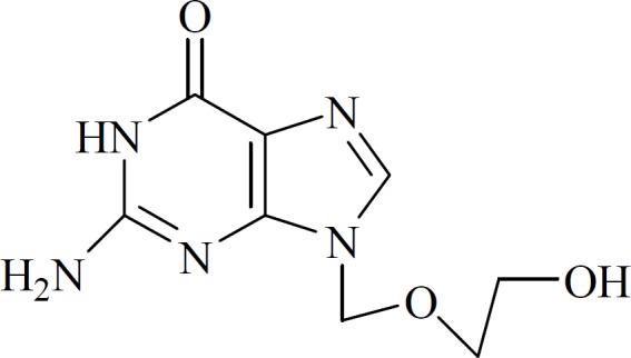Chemical structure of Acyclovir