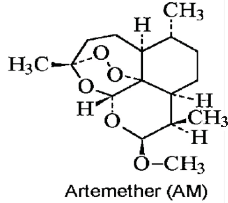 Chemical structure of artemether