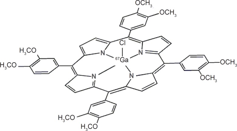 Structure of 67Ga-TDMPP