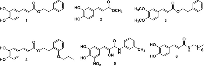 Caffeic acid derivatives endowed with antitumoral activity