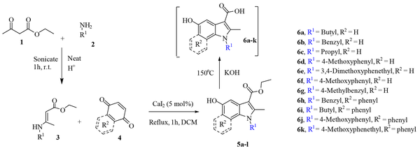 Synthesis of 5-hydroxyindole-carboxylic acid derivatives