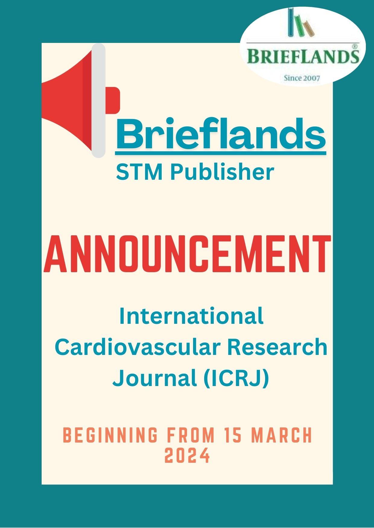 Announcement: Brieflands is the new publisher of the International Cardiovascular Research Journal