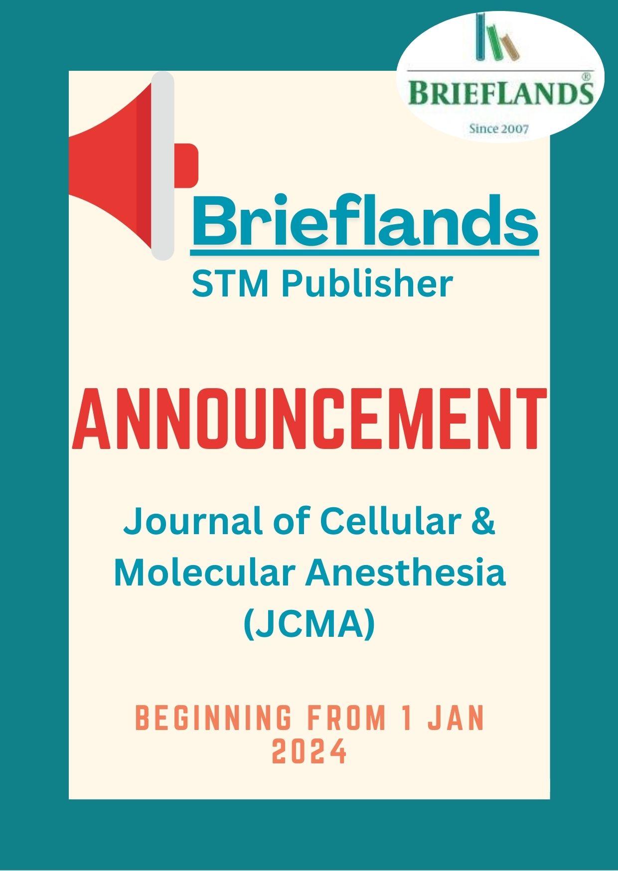 Announcement: Brieflands is the new publisher of the jcma